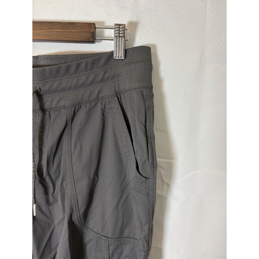 The North Face Womens Capri Cropped Pants Grey Drawstring Nylon Size M - Picture 4 of 16